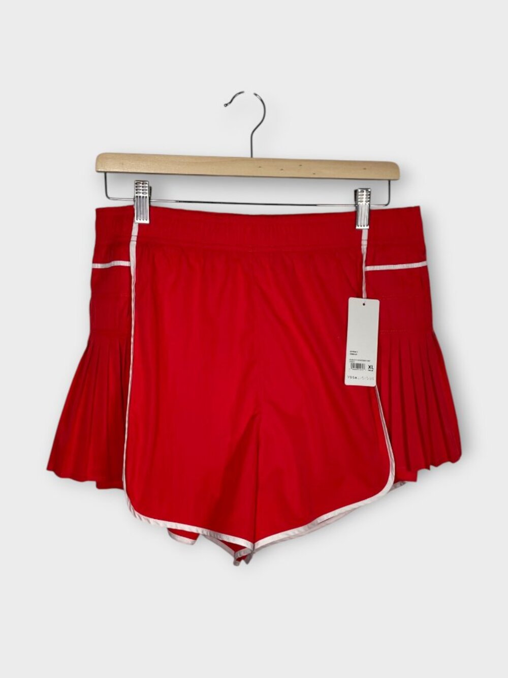 Yogalicious Radiant Courtside Chic Shorts XL Orange/Red Activewear NEW